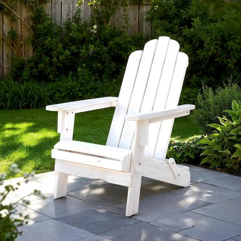 Middlebrook Surfside Acacia Wood Folding Adirondack Chair
