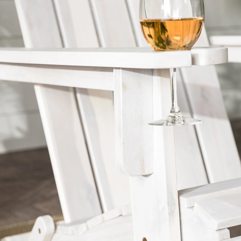 Middlebrook Surfside Acacia Wood Folding Adirondack Chair