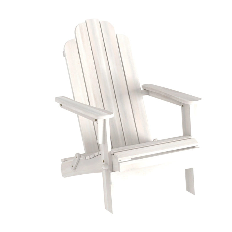 Middlebrook Surfside Acacia Wood Folding Adirondack Chair