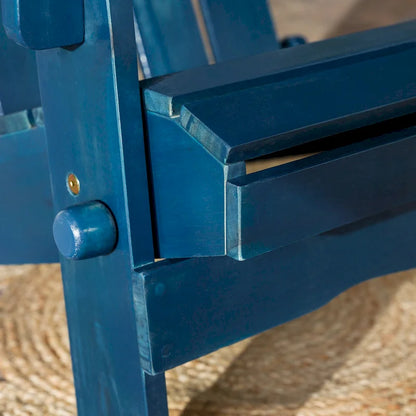 Middlebrook Surfside Acacia Wood Folding Adirondack Chair