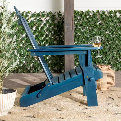 Middlebrook Surfside Acacia Wood Folding Adirondack Chair