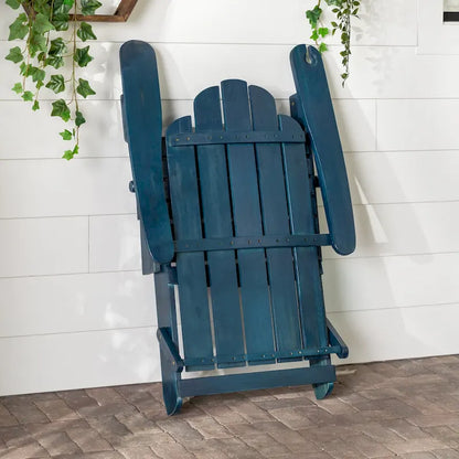 Middlebrook Surfside Acacia Wood Folding Adirondack Chair