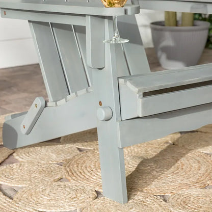 Middlebrook Surfside Acacia Wood Folding Adirondack Chair