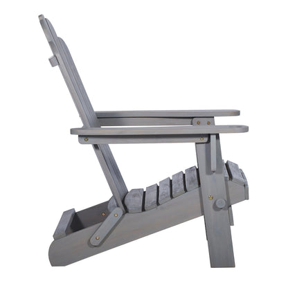 Middlebrook Surfside Acacia Wood Folding Adirondack Chair