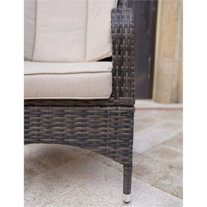 Moda 2-Piece Outdoor Wicker Dining Chairs with Cushions
