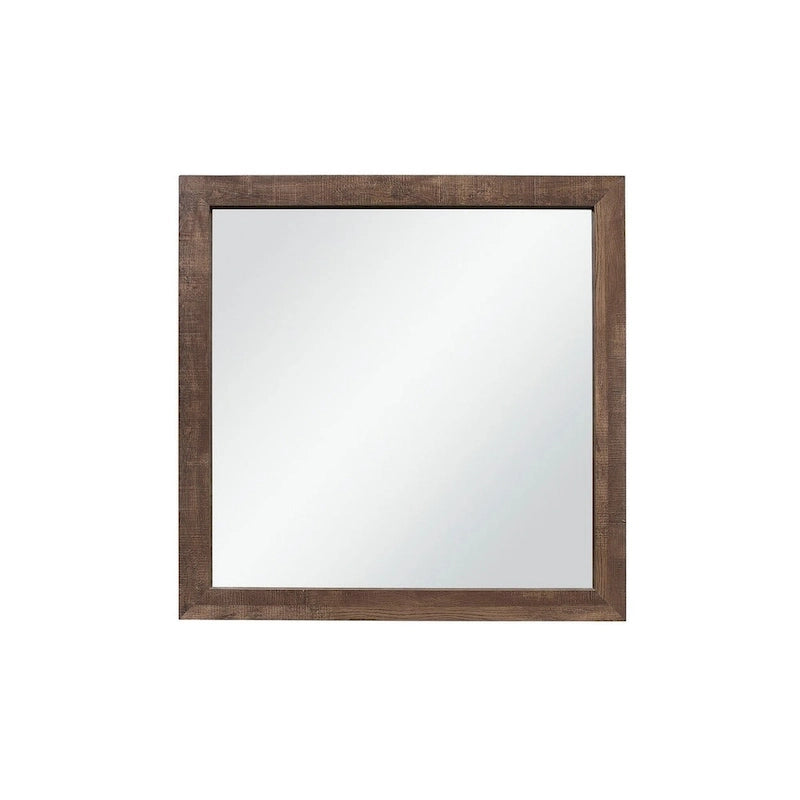 Tabina 3 Piece Rustic Brown Modern Panel Bedroom Set