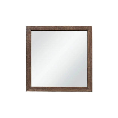 Tabina 3 Piece Rustic Brown Modern Panel Bedroom Set