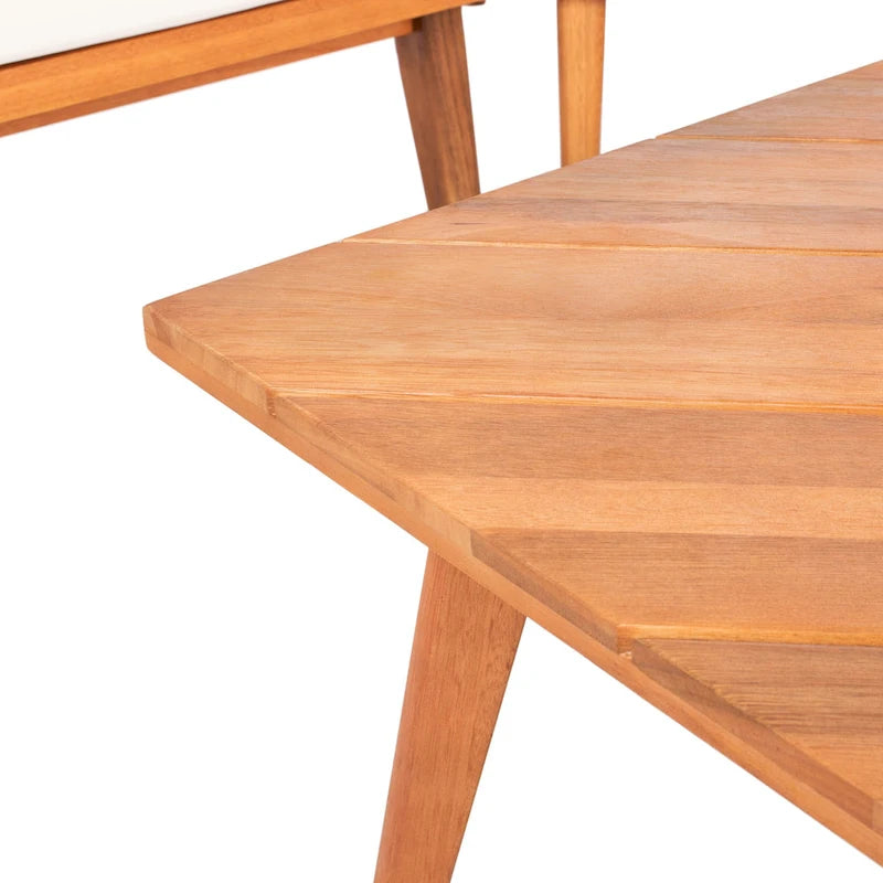 SAFAVIEH Outdoor Giancarla 4-Piece Sectional Sofa Set - 71W x 27D x 29H