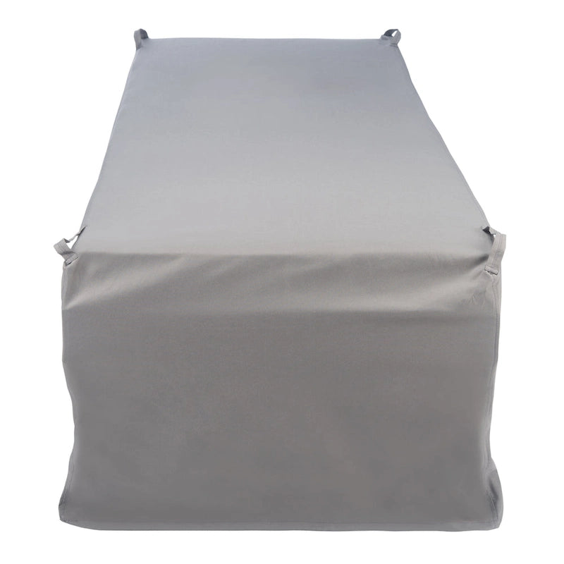 SAFAVIEH Outdoor Goldia Sunlounger Grey Cover - 24.8  Wx 78.7  L x 16.9  H - 25Wx79Dx17H