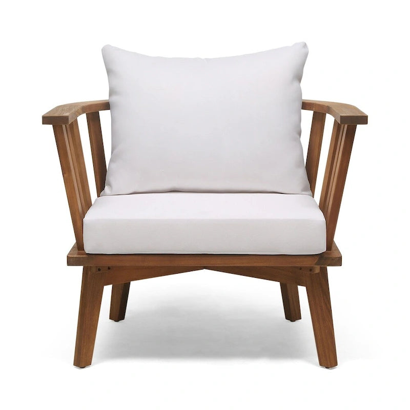 Barton Outdoor Acacia Wood Chair and Table Set by Christopher Knight Home