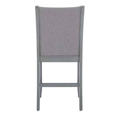 Robyn Grey Upholstered 25-Inch Counter Stool (Set of 2)