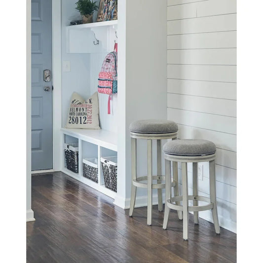 NewRidge Home Victoria 26  Counter Height 360-Degree Swivel Bar Stool