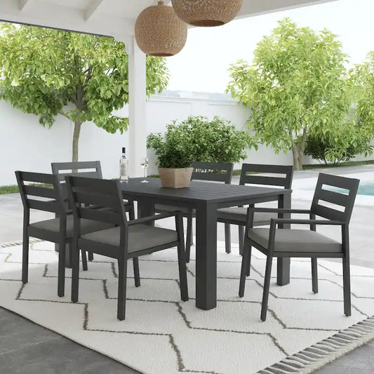 Homestyles Grayton Outdoor 7-Piece Dining Set - 38  x 29  x 68 