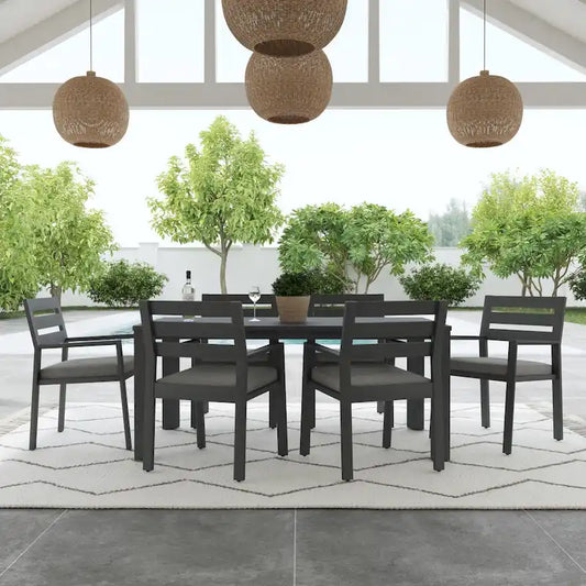 Homestyles Grayton Outdoor 7-Piece Dining Set - 38  x 29  x 68