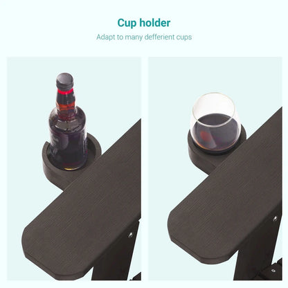 Bonosuki Set of 2 Folding Adirondack Chair Patio Fire Pit Chair