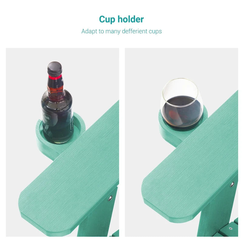 Bonosuki Set of 2 Folding Adirondack Chair Patio Fire Pit Chair