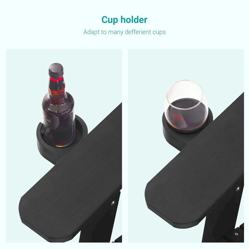 Bonosuki Set of 2 Folding Adirondack Chair Patio Fire Pit Chair