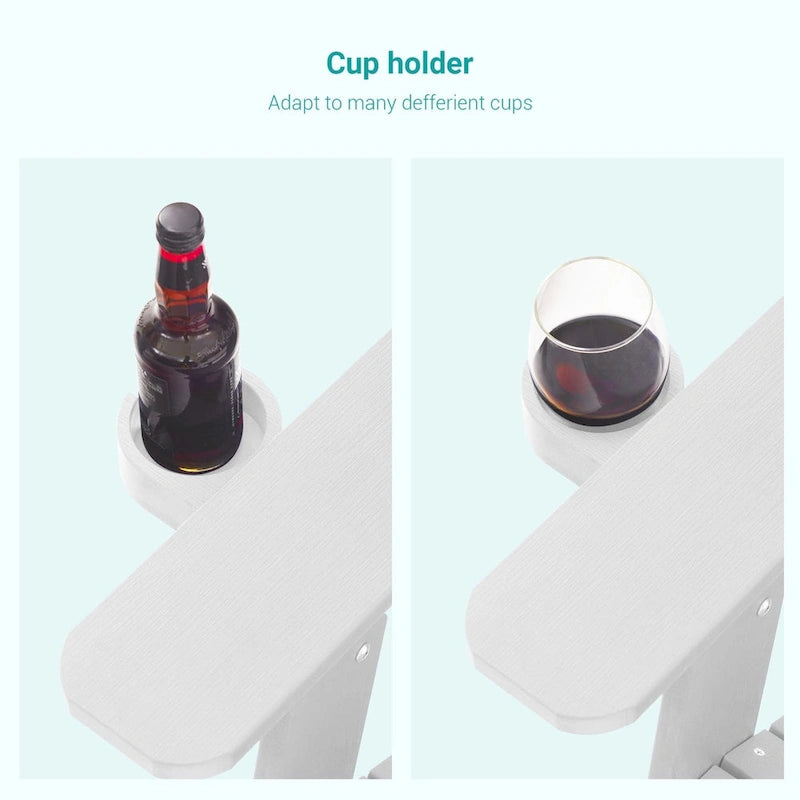 Bonosuki Set of 2 Folding Adirondack Chair Patio Fire Pit Chair