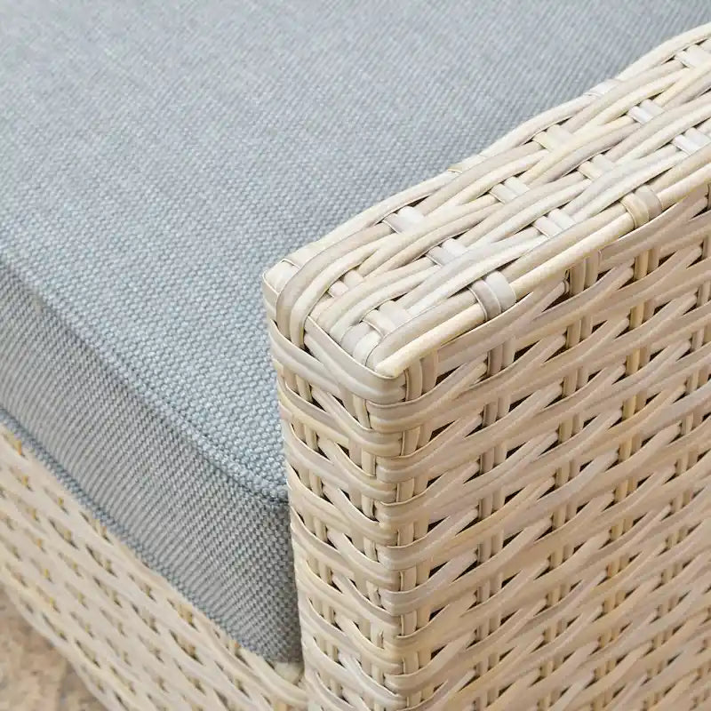 HOOOWOOO 8-piece Wicker Patio Furniture Conversation Set with Fire Pit Table