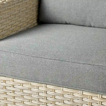 HOOOWOOO 8-piece Wicker Patio Furniture Conversation Set with Fire Pit Table