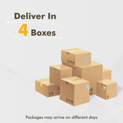 HOOOWOOO 8-piece Wicker Patio Furniture Conversation Set with Fire Pit Table