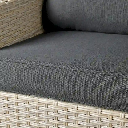 HOOOWOOO 8-piece Wicker Patio Furniture Conversation Set with Fire Pit Table