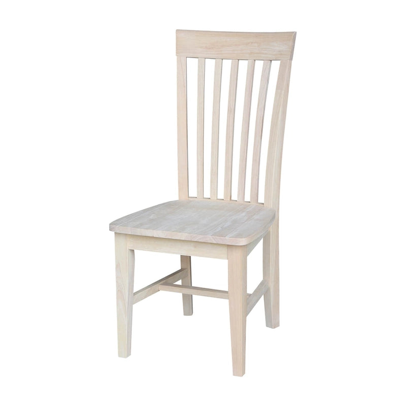 Solid Wood Tall Mission Dining Chairs, Set of 2