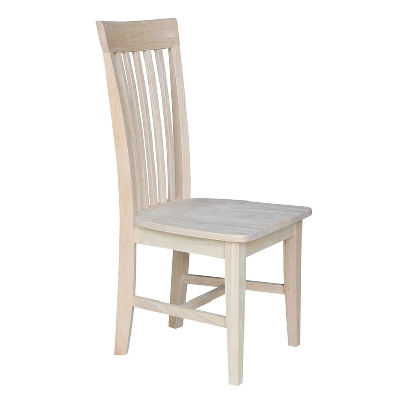 Solid Wood Tall Mission Dining Chairs, Set of 2