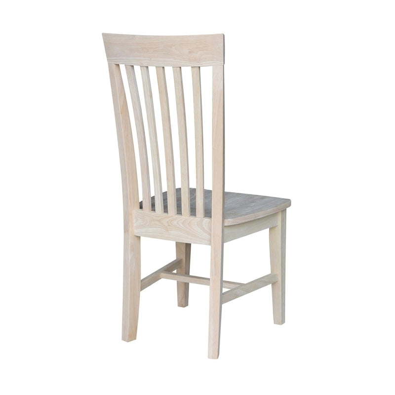 Solid Wood Tall Mission Dining Chairs, Set of 2