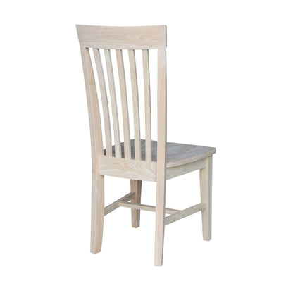 Solid Wood Tall Mission Dining Chairs, Set of 2