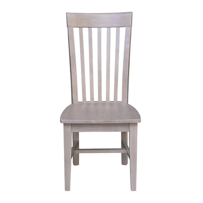 Solid Wood Tall Mission Dining Chairs, Set of 2