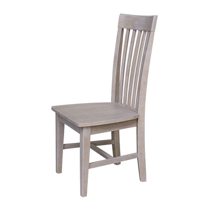 Solid Wood Tall Mission Dining Chairs, Set of 2