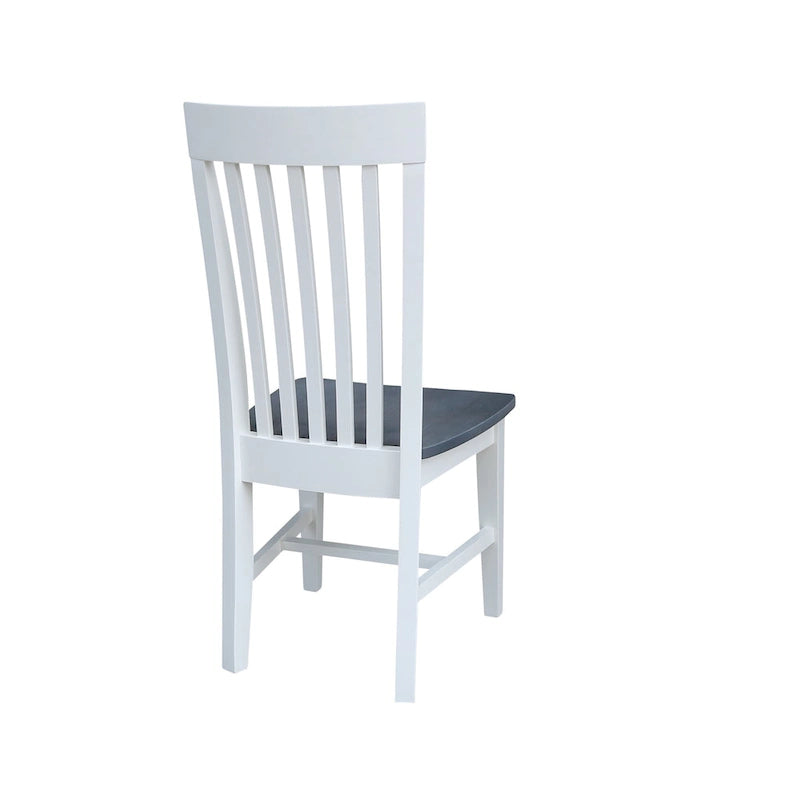 Solid Wood Tall Mission Dining Chairs, Set of 2