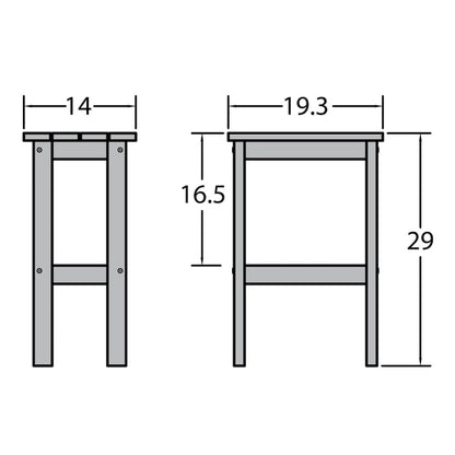 Lehigh Eco-friendly Outdoor Bar Height Stool