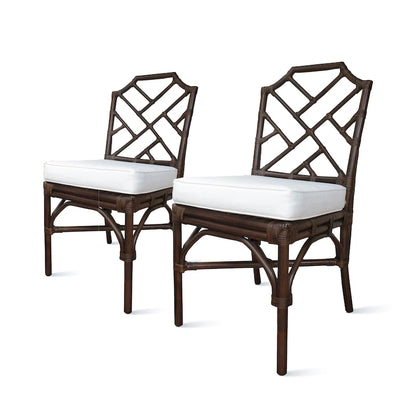 Kara Rattan Dining Side Chair, (Set of 2)