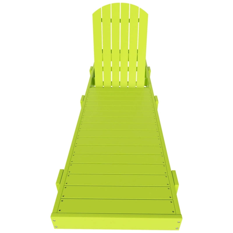 Polytrends Altura Armless Poly Eco-Friendly All Weather Reclining Chaise Lounge