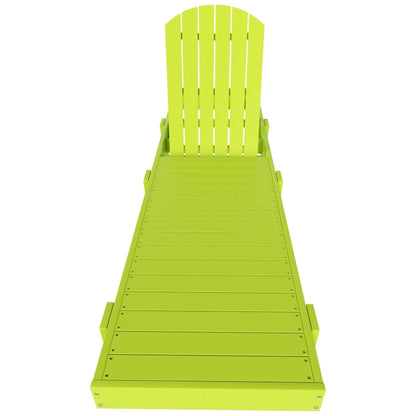 Polytrends Altura Armless Poly Eco-Friendly All Weather Reclining Chaise Lounge