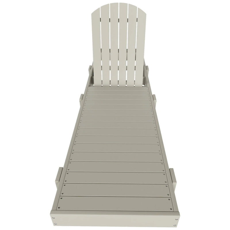 Polytrends Altura Armless Poly Eco-Friendly All Weather Reclining Chaise Lounge