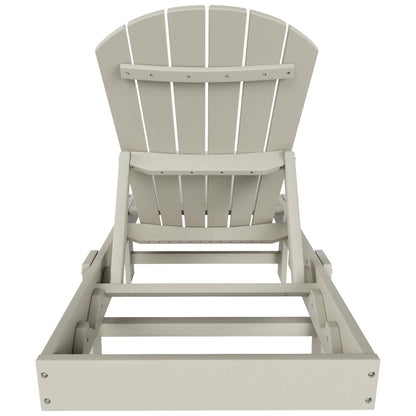 Polytrends Altura Armless Poly Eco-Friendly All Weather Reclining Chaise Lounge