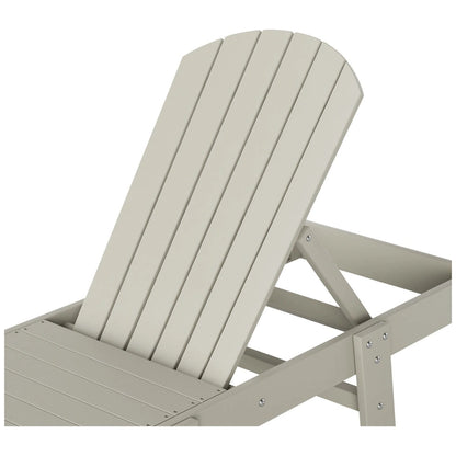 Polytrends Altura Armless Poly Eco-Friendly All Weather Reclining Chaise Lounge