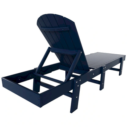 Polytrends Altura Armless Poly Eco-Friendly All Weather Reclining Chaise Lounge