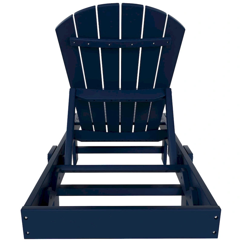 Polytrends Altura Armless Poly Eco-Friendly All Weather Reclining Chaise Lounge