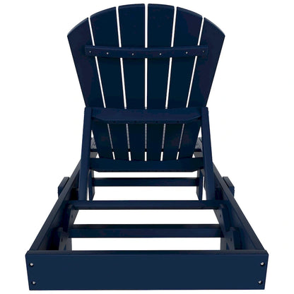 Polytrends Altura Armless Poly Eco-Friendly All Weather Reclining Chaise Lounge