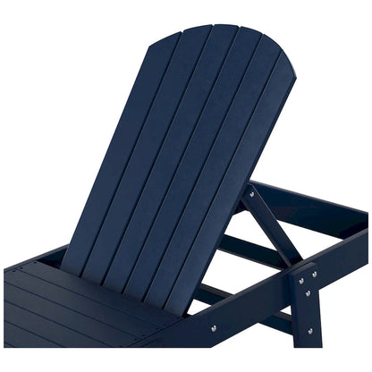 Polytrends Altura Armless Poly Eco-Friendly All Weather Reclining Chaise Lounge