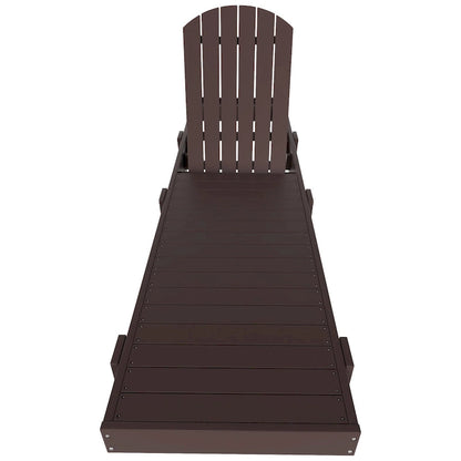 Polytrends Altura Armless Poly Eco-Friendly All Weather Reclining Chaise Lounge