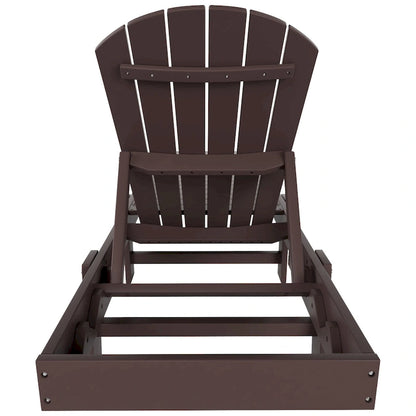 Polytrends Altura Armless Poly Eco-Friendly All Weather Reclining Chaise Lounge