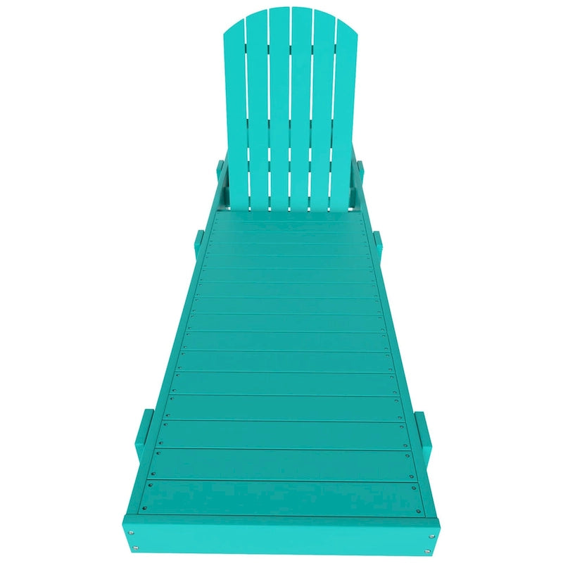 Polytrends Altura Armless Poly Eco-Friendly All Weather Reclining Chaise Lounge