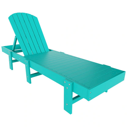 Polytrends Altura Armless Poly Eco-Friendly All Weather Reclining Chaise Lounge