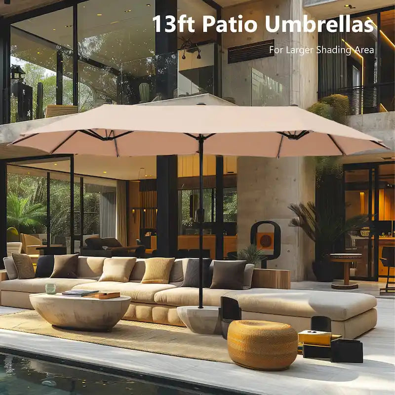7/8-Piece Patio Dining Set of 6 Swivel Metal Rattan Chairs with Deep-seating Chairs and Wood-like Table & Outdoor Umbrella - N/A