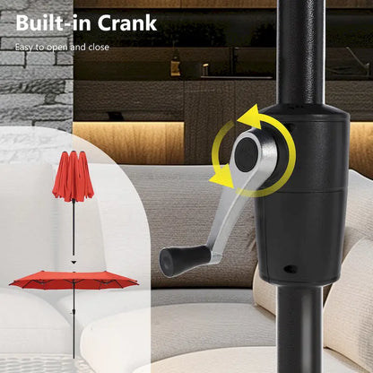 Metal Outdoor Patio Dining Sets 7 Pieces, 6 Spring Motion Chairs with Cushions and 1 Rectangular Metal Table